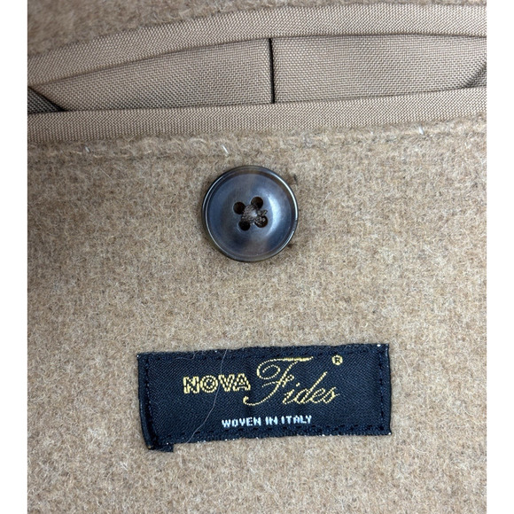 Gap Wool Blend OverCoat Mens Small (46) Camel Tan Italian Academia Office - Picture 13 of 16